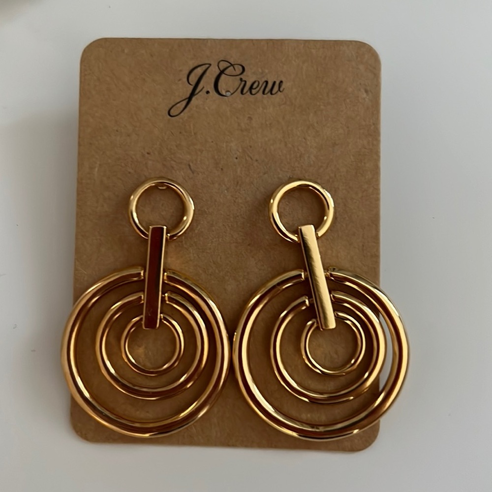 J CREW golden earrings